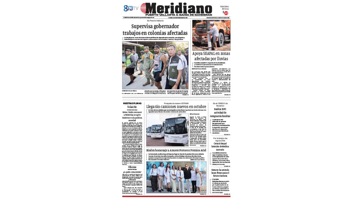 portada meridiano 22 de septiembre de 2025