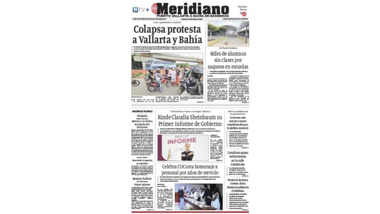 portada meridiano vallarta 02 de septiembre