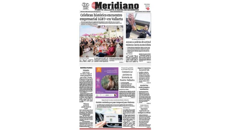 portada meridiano vallarta 04 de septiembre de 2025