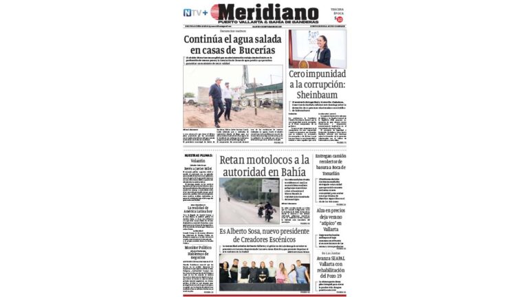 portada meridiano vallarta 09 de septiembre de 2025
