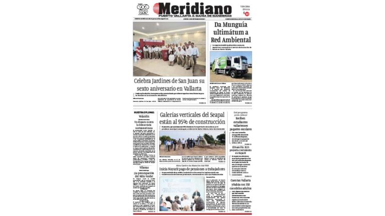portada meridiano vallarta 11 de septiembre de 2025