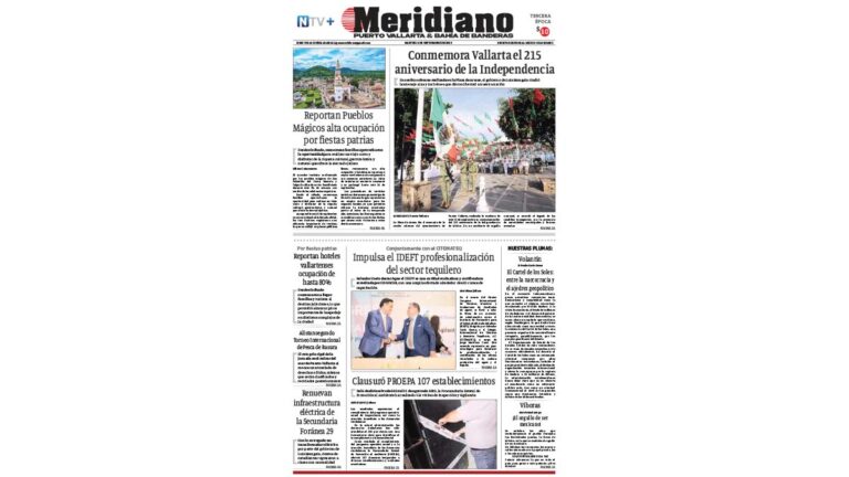 portada meridiano vallarta 16 de septiembre de 2025
