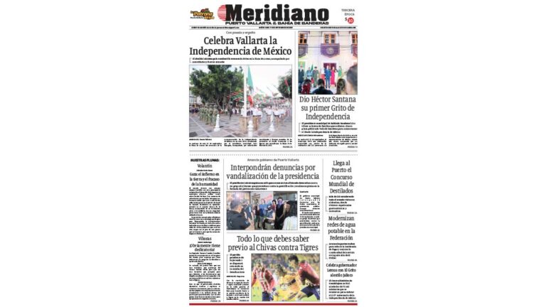 portada meridiano vallarta 17 de septiembre de 2025