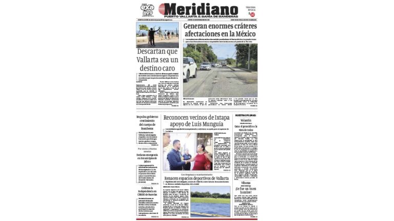 portada meridiano vallarta 18 de septiembre de 2025
