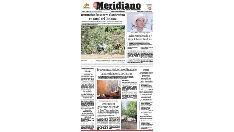 portada meridiano vallarta 19 de septiembre de 2025