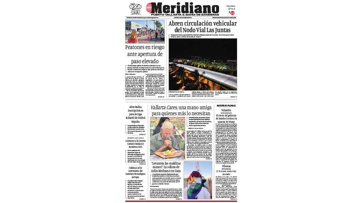 portada meridiano 02 de octubre de 2025