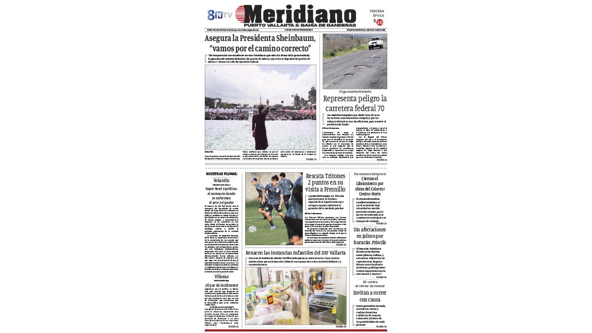 portada meridiano 06 de octubre de 2025