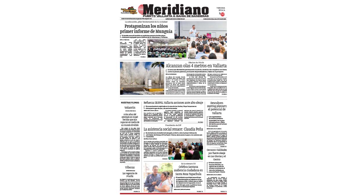 portada meridiano 08 de octubre de 2025
