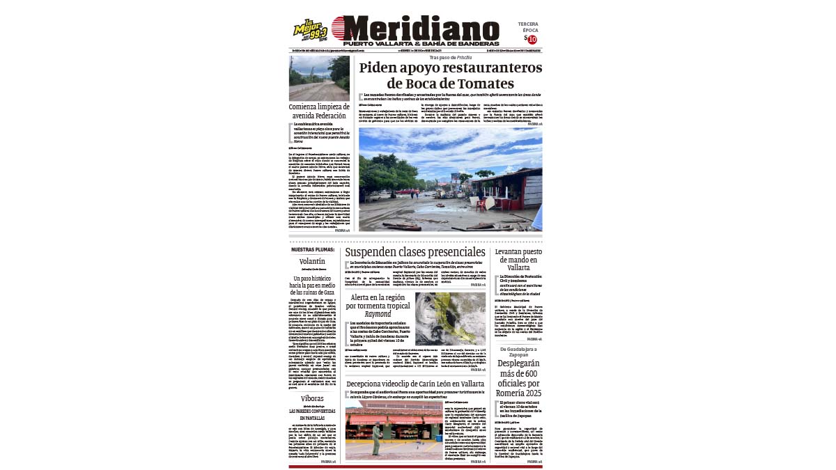 portada meridiano 10 de octubre de 2025