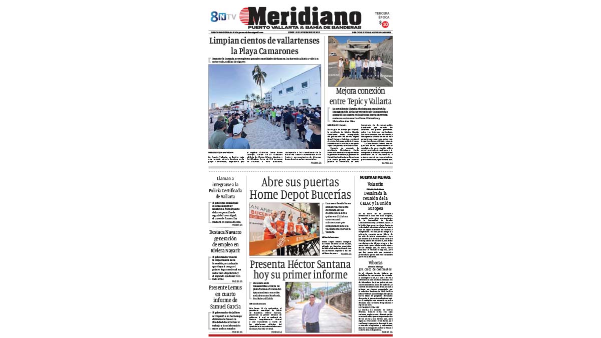 portada meridiano 10 de noviembre de 2025