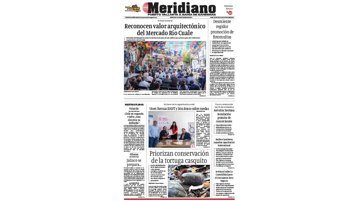 portada meridiano 19 de noviembre de 2025