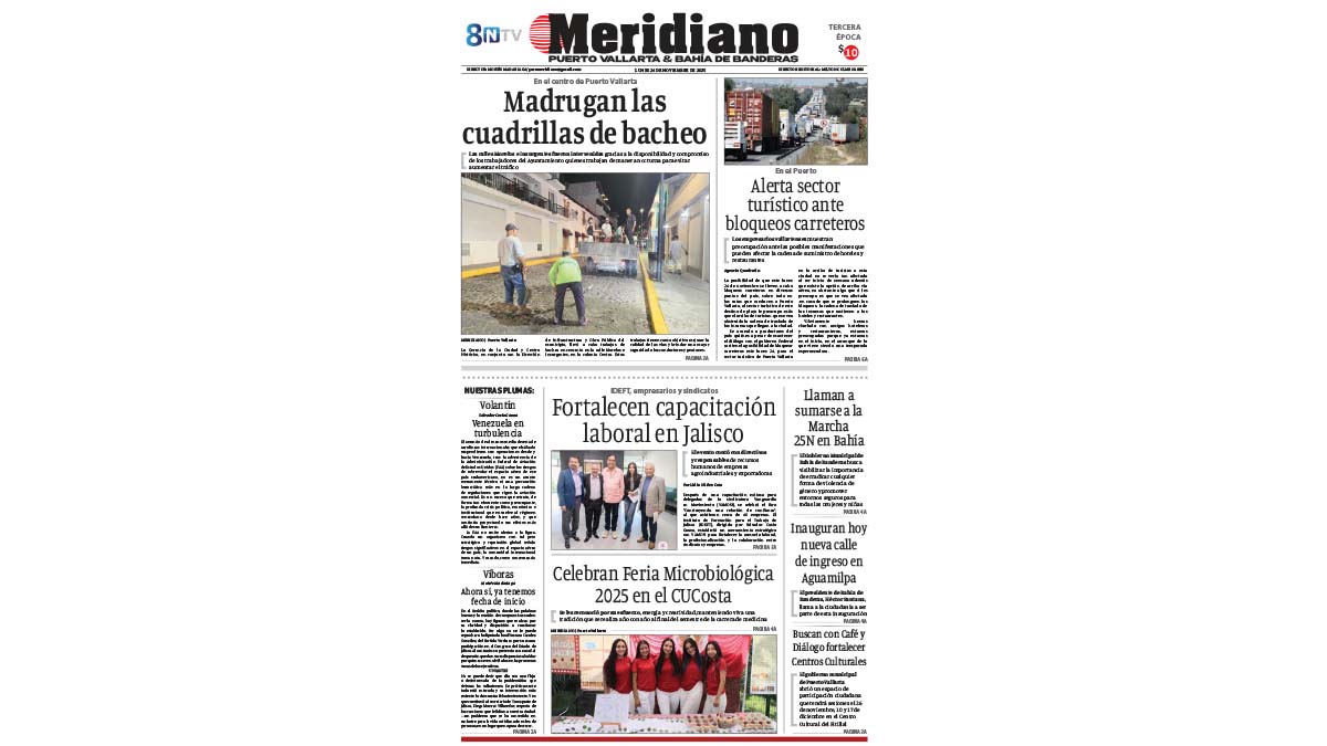 portada meridiano 24 de noviembre de 2025