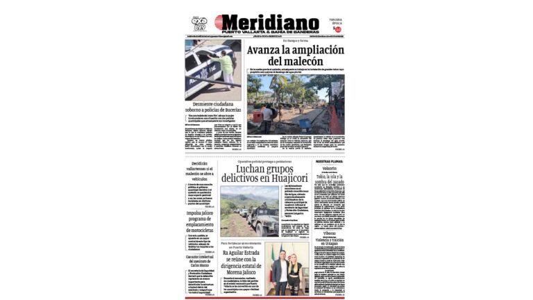 portada meridiano vallarta 20 de noviembre de 2025
