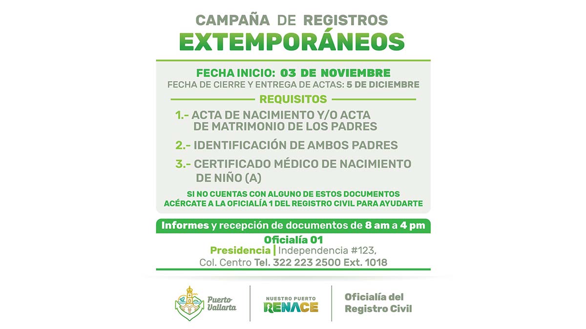 registros extemporáneos