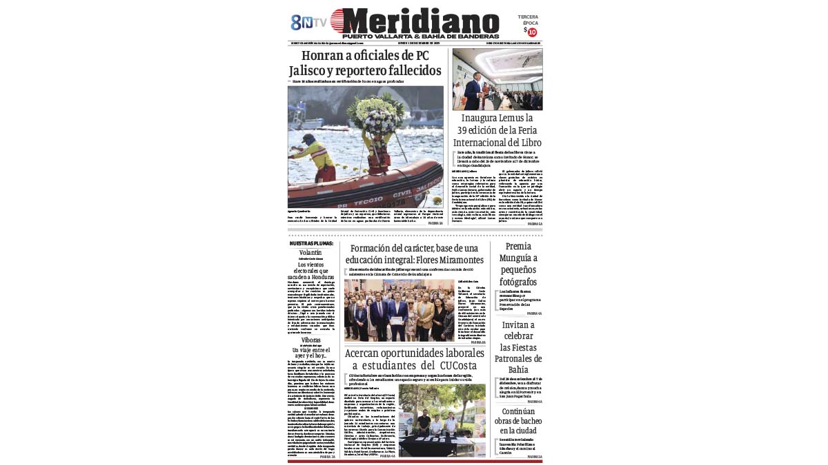 portada meridiano 01 de diciembre de 2025