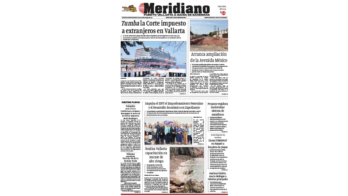 portada meridiano 03 de diciembre de 2025