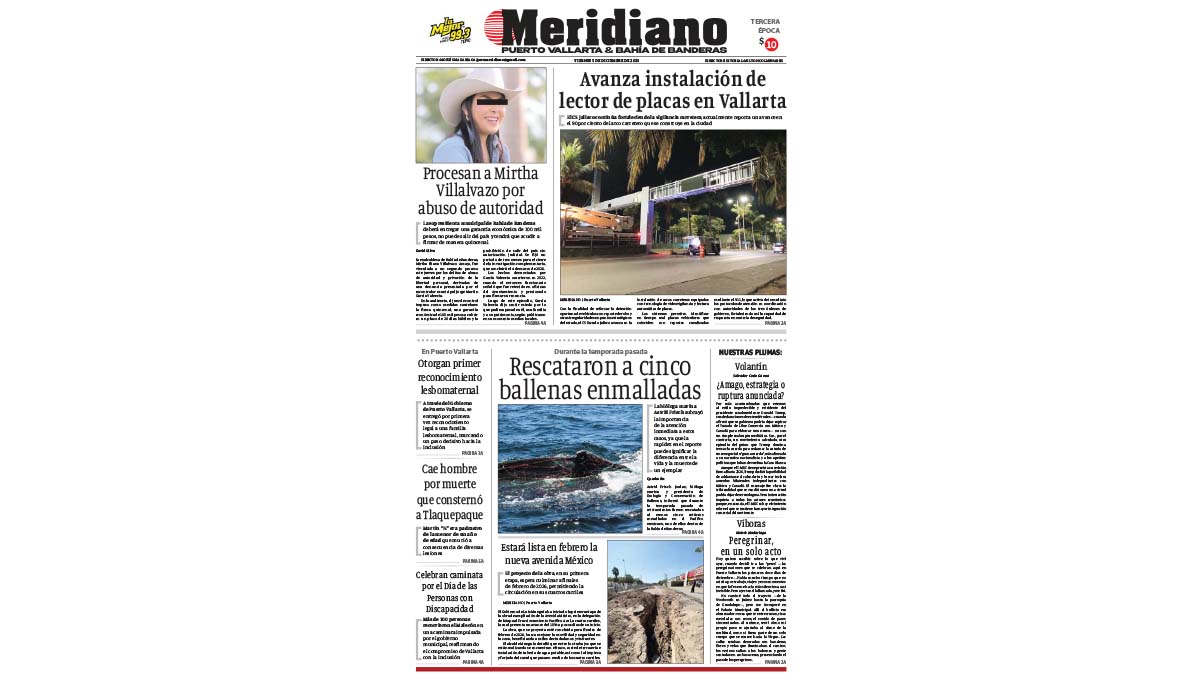 portada meridiano 05 de diciembre de 2025