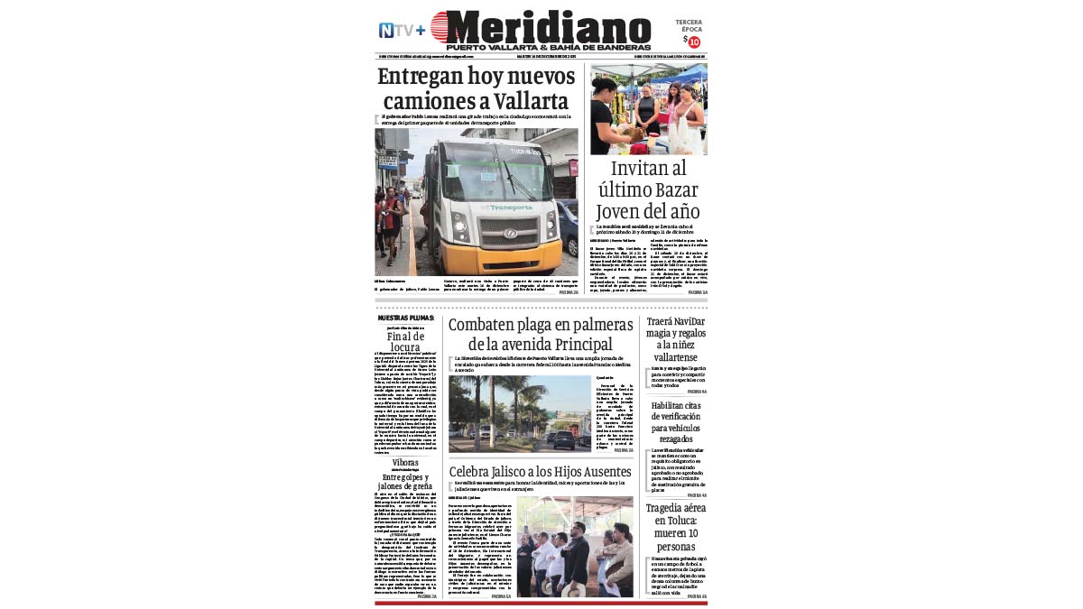 portada meridiano 16 de diciembre de 2025