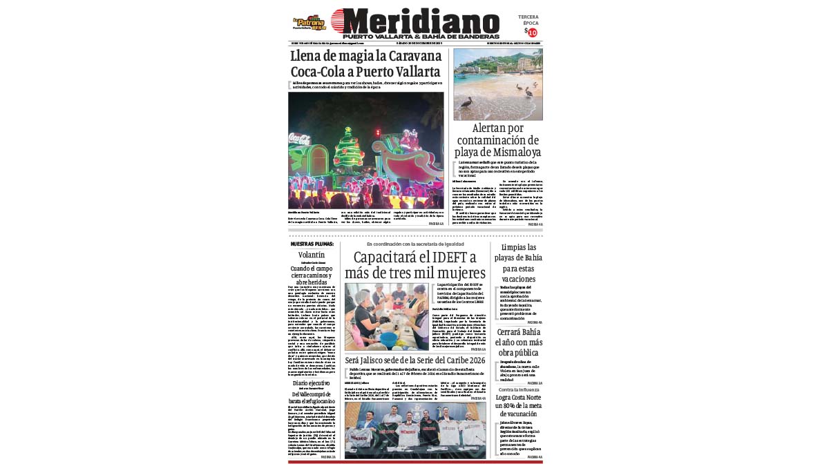 portada meridiano 20 de diciembre de 2025