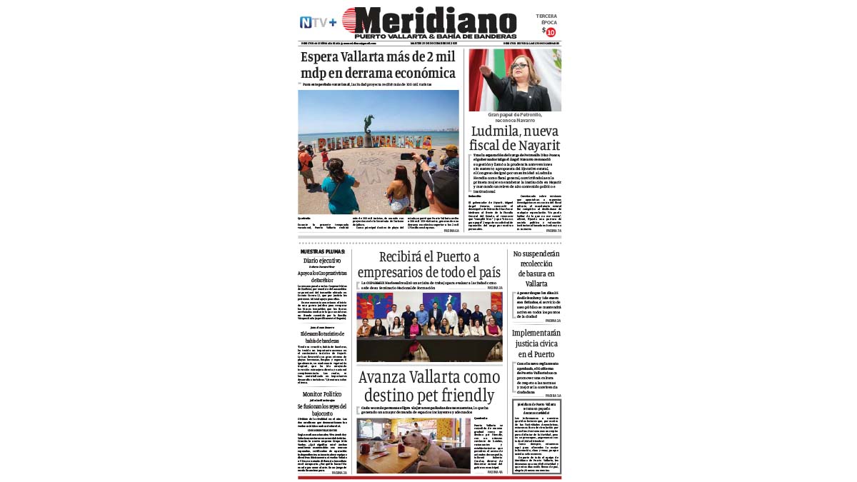 portada meridiano 23 de diciembre de 2025