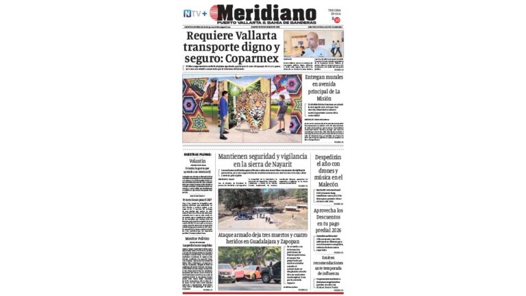 portada meridiano 30 de diciembre de 2025