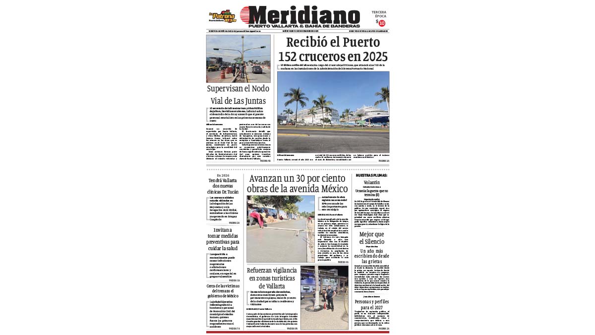 portada meridiano 31 de diciembre de 2025