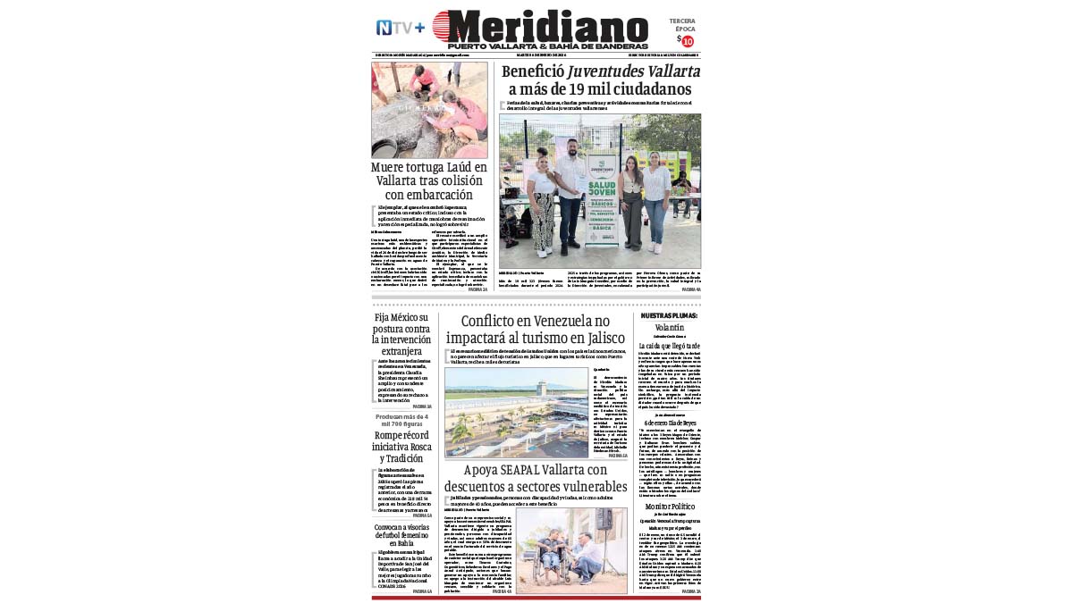 portada meridiano 06 de enero de 2026