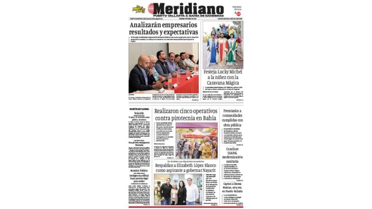 portada meridiano 09 de enero de 2026