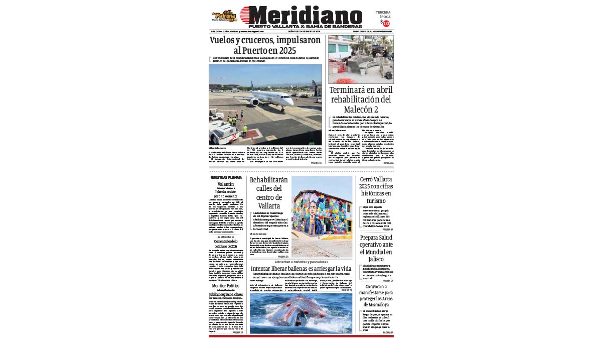 portada meridiano 14 de enero de 2026