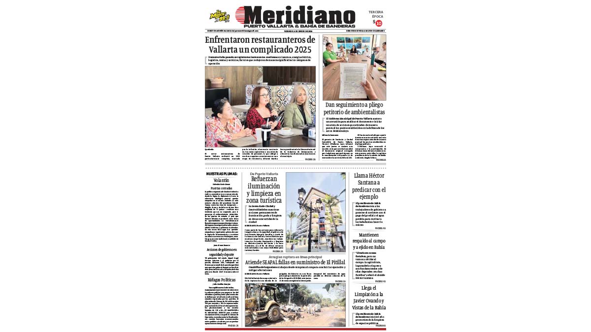 portada meridiano 16 de enero de 2026