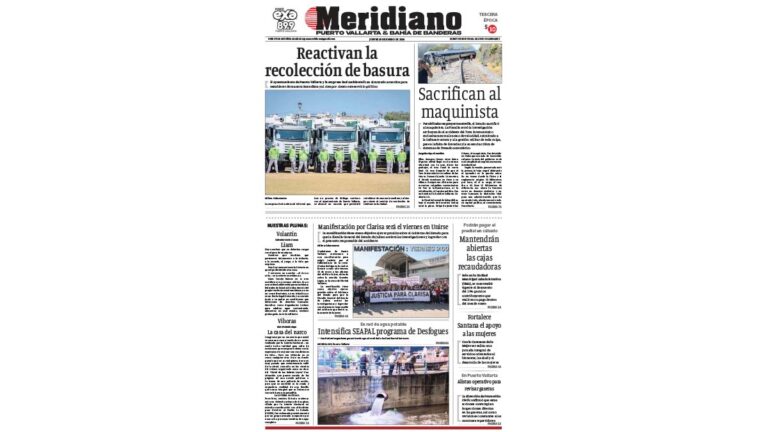 portada meridiano 29 de enero de 2026