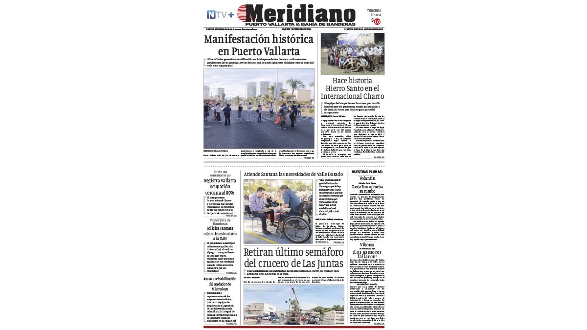 portada meridiano 03 de febrero de 2026