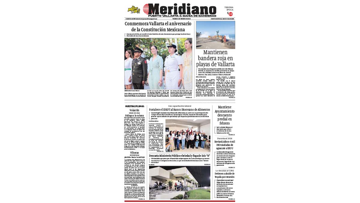 portada meridiano 06 de febrero de 2026