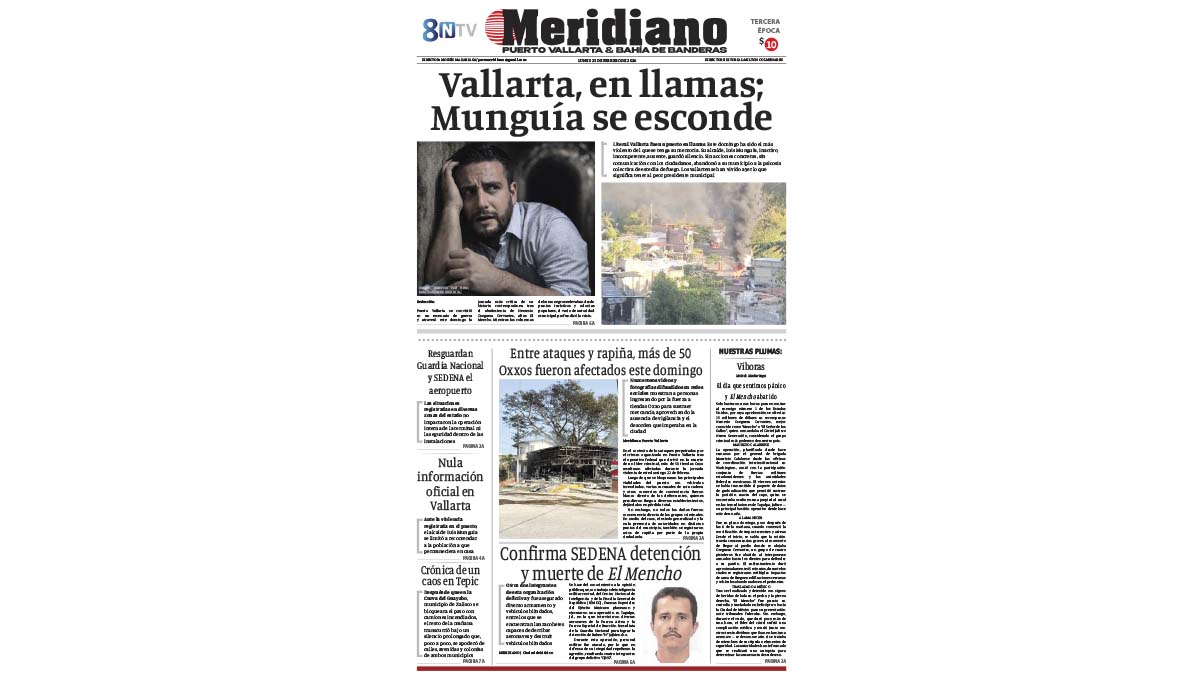 portada meridiano 23 de febrero de 2026