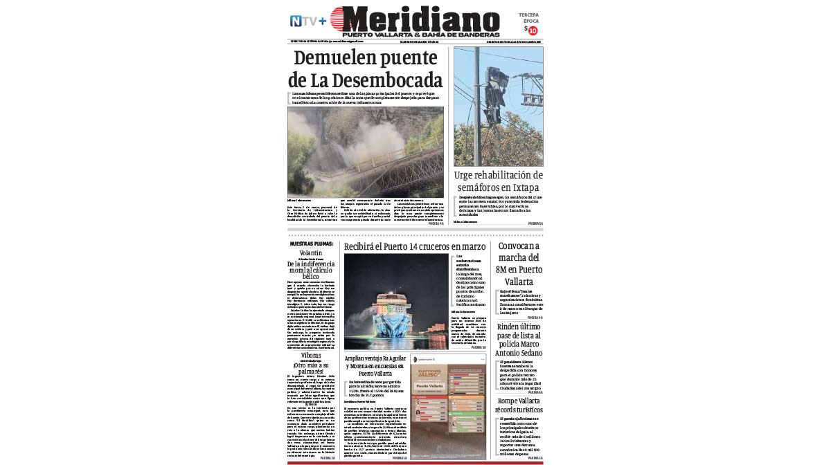 portada meridiano 03 de marzo de 2026
