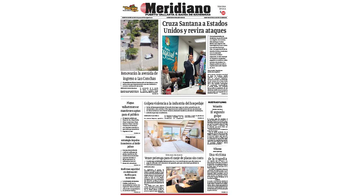 portada meridiano 04 de marzo de 2026