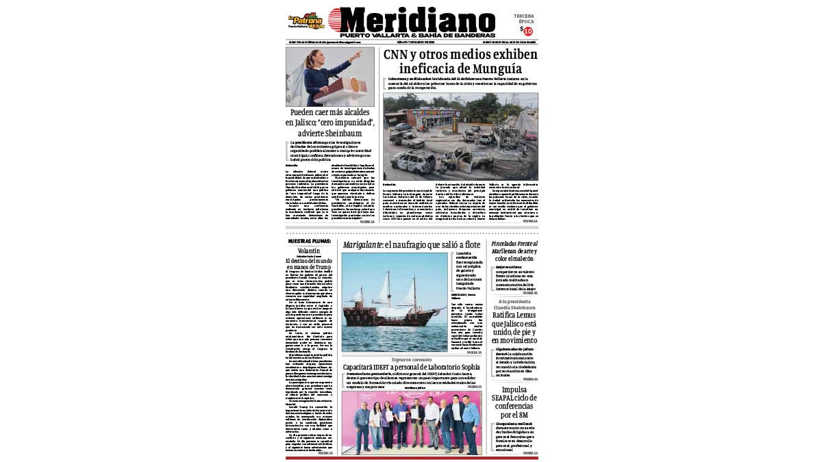 portada meridiano 07 de marzo de 2026