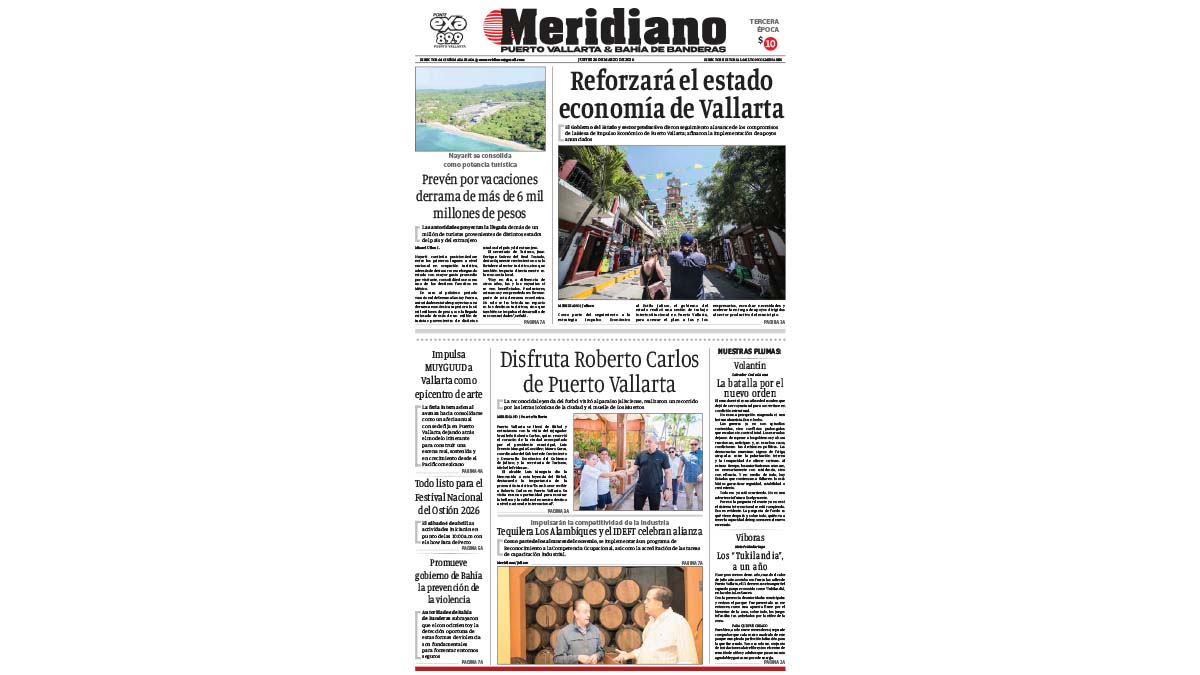 portada meridiano 26 de marzo de 2026
