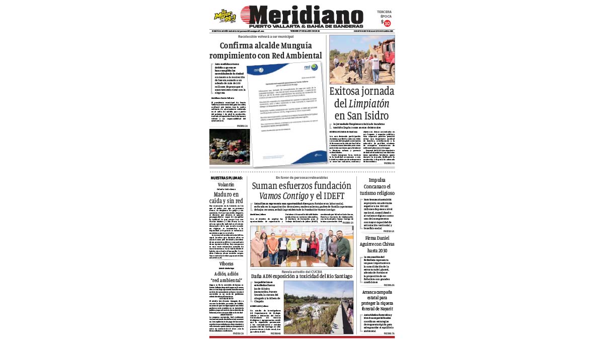 portada meridiano 27 de marzo de 2026