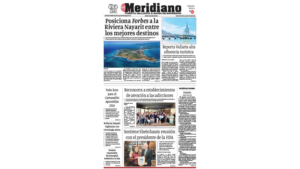 portada meridiano 02 de abril de 2026