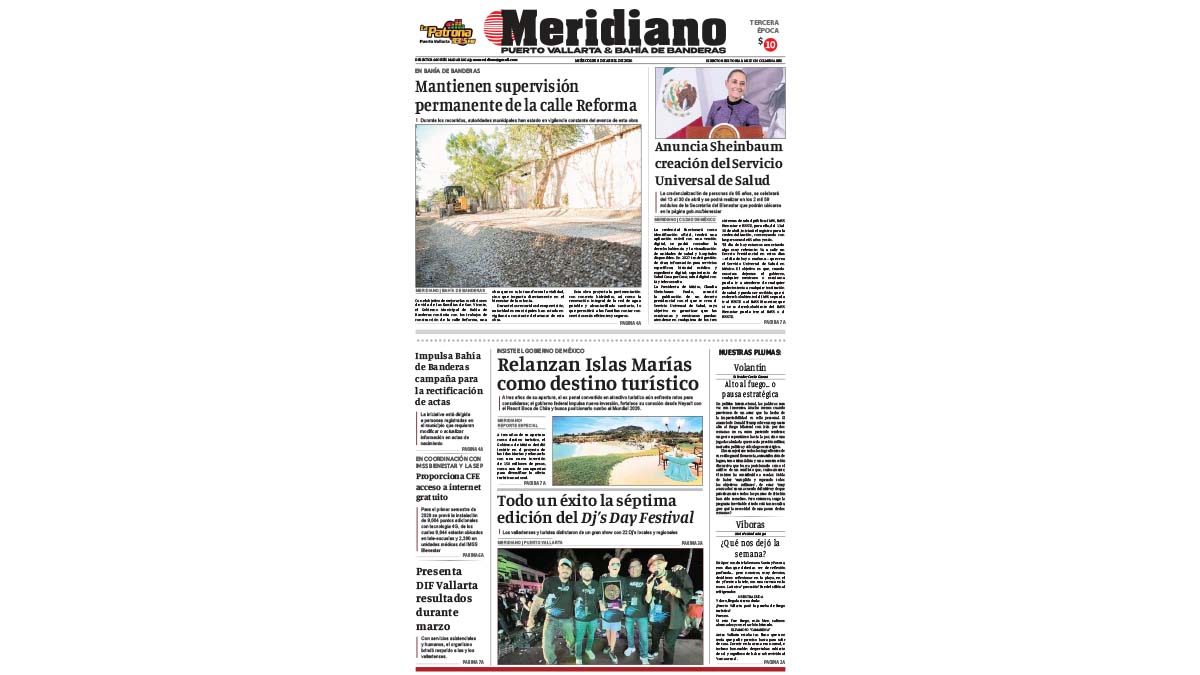 portada meridiano 08 de abril de 2026