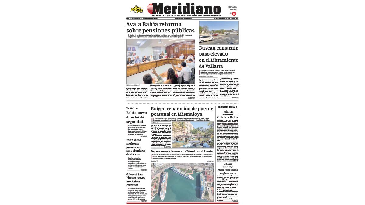 portada meridiano 10 de abril de 2026