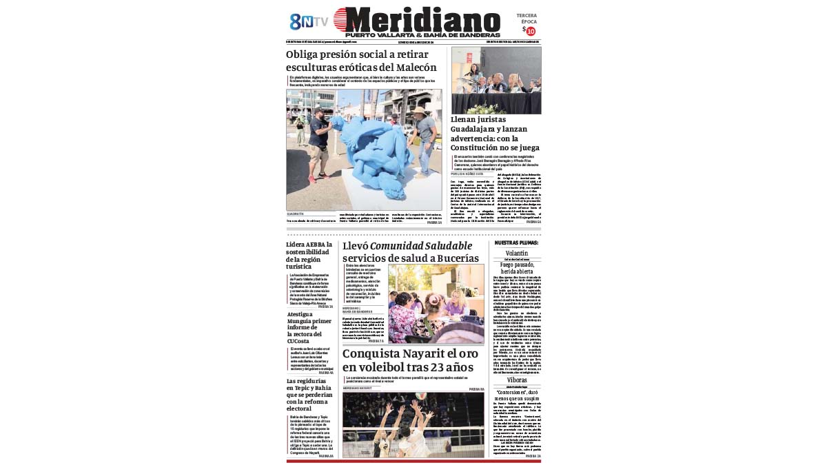 portada meridiano 20 de abril de 2026