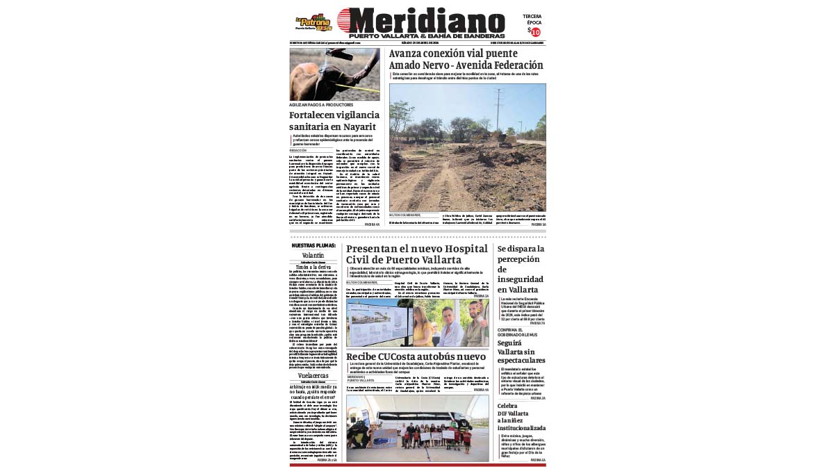 portada meridiano 25 de abril de 2026