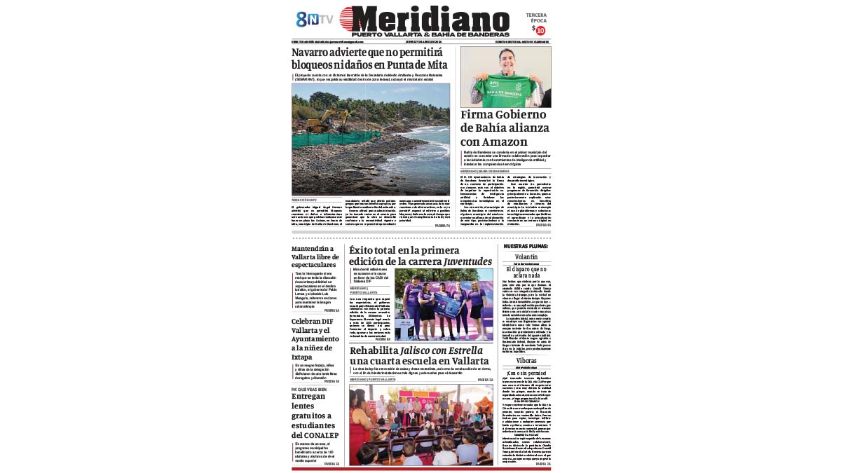 portada meridiano 27 de abril de 2026