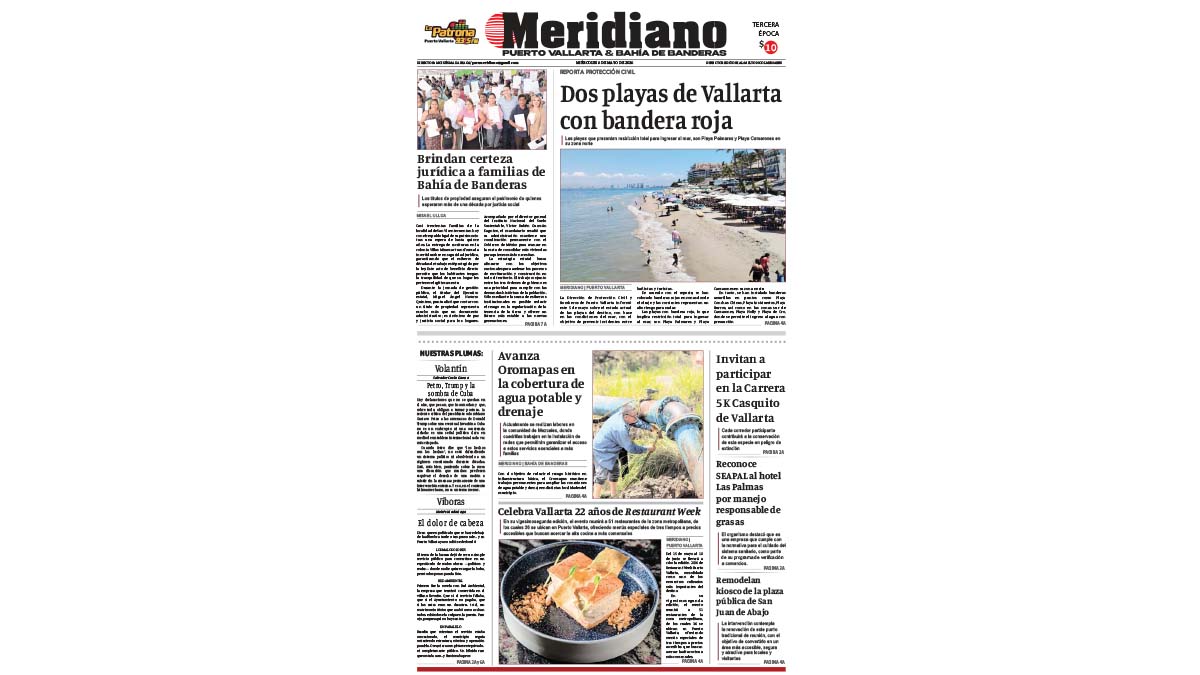 portada meridiano 06 de mayo de 2026