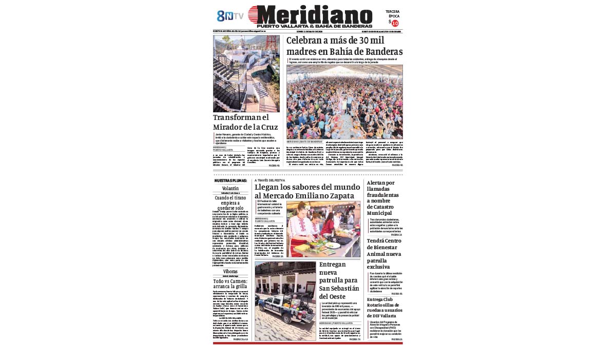 portada meridiano 11 de mayo de 2026