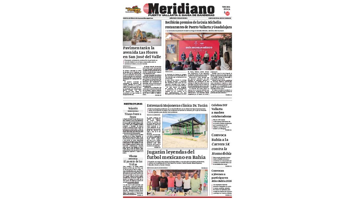 portada meridiano 13 de mayo de 2026