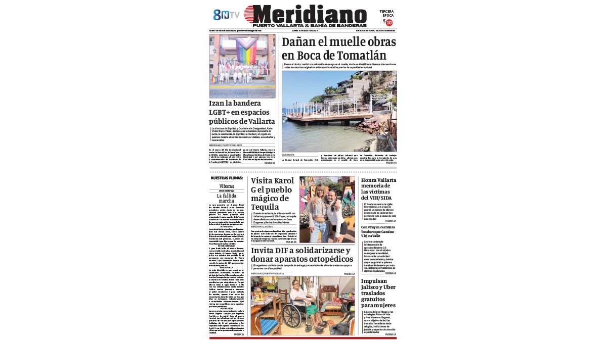 portada meridiano 18 de mayo de 2026