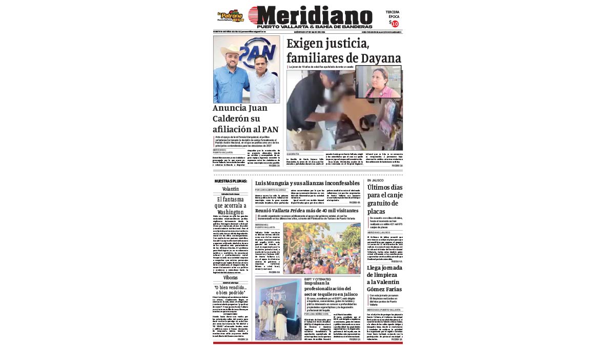 portada meridiano 27 de mayo de 2026